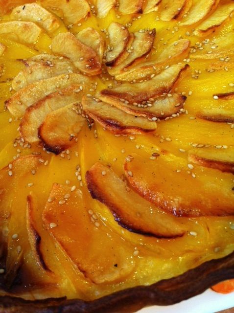 Tarte fine pommes mangues