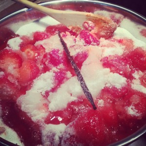 confiture de fraises preparation