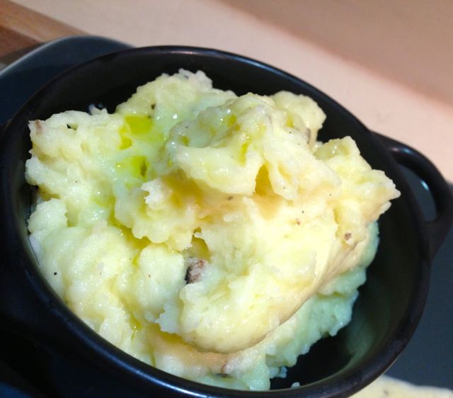 Purée de Pommes de terre aux Truffes à l'huile d'olive