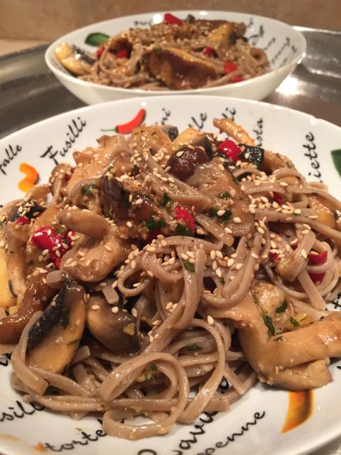 Soba aux Shitakés #vegan