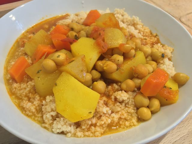 Couscous végétal à l'indienne