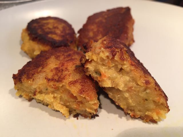 Galettes de légumes à couscous