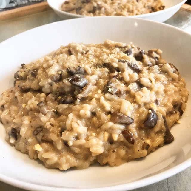 Risotto végétal aux champignons