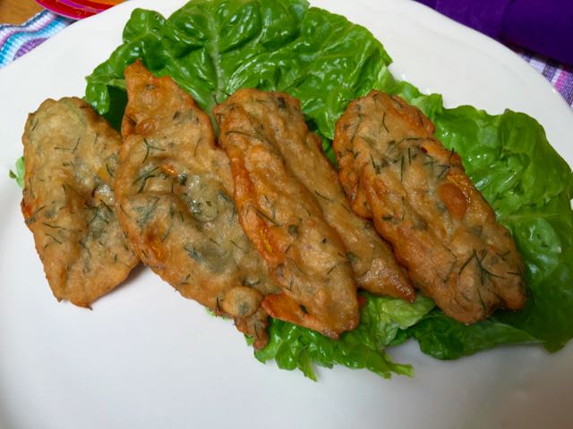 Beignets de fleurs de courgettes
