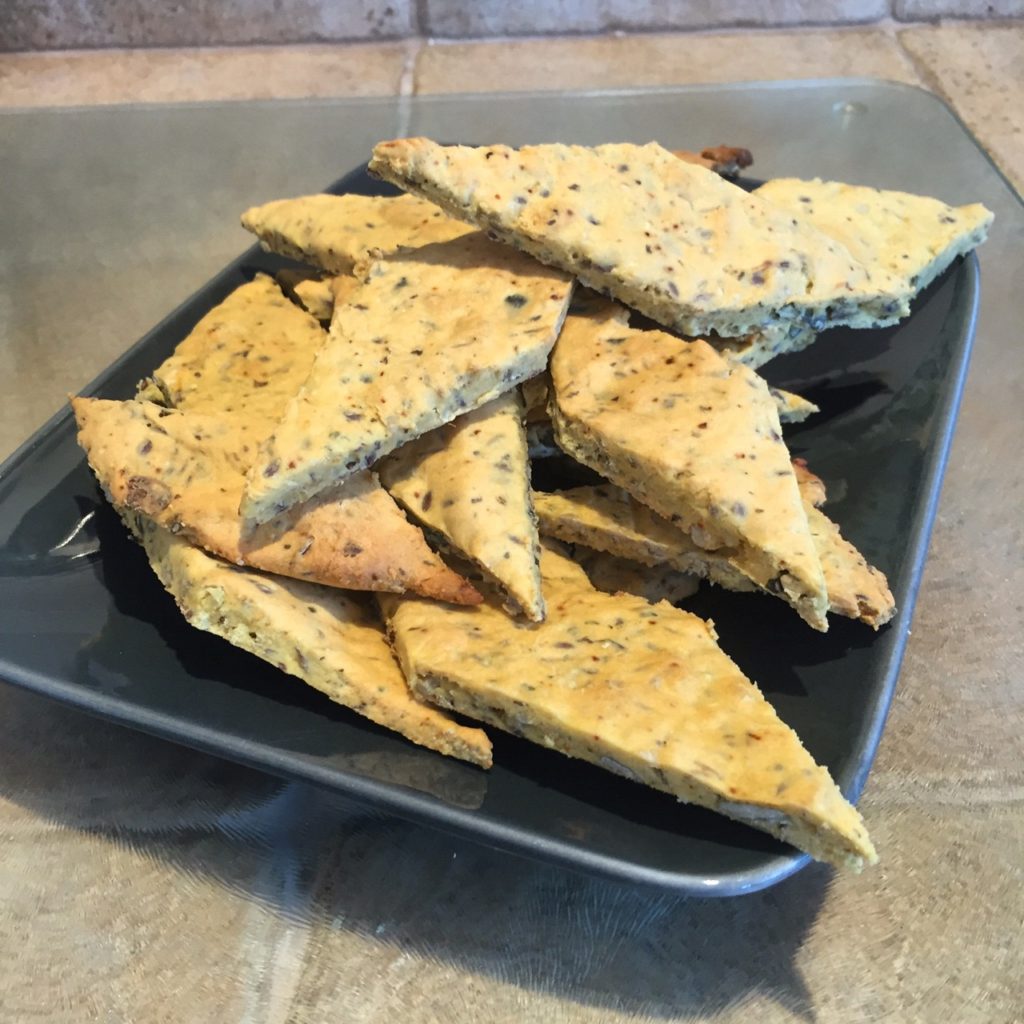 Crackers de pois chiche aux graines