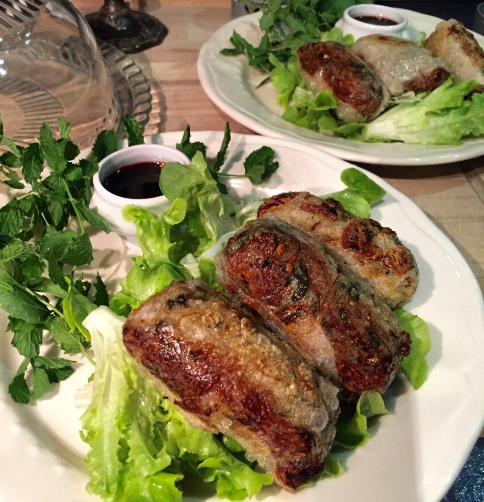 Nems aux légumes et sauce maison