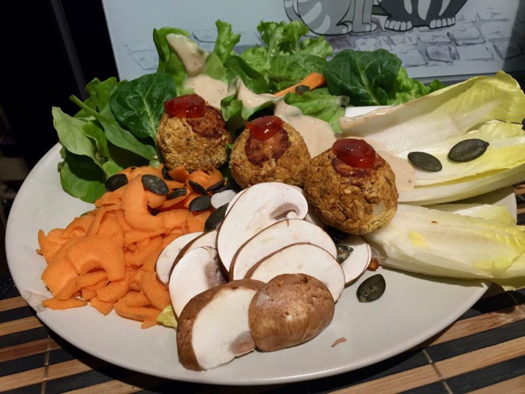 Boulettes diététiques d'haricots géants